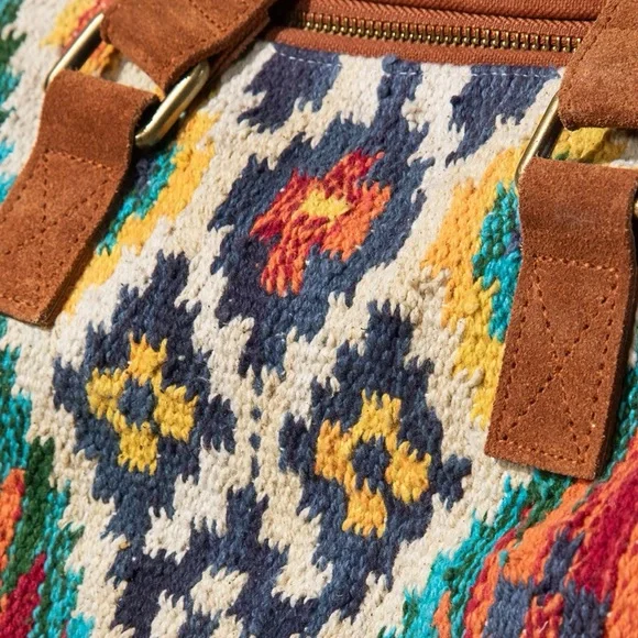 Serape Handbag Western Satchel Bag Purse - Picture 5 of 8